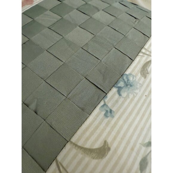 Chris Madden JC Penny Home Floral Striped Woven Throw Pillow Sofa Cottage-core - Picture 5 of 6